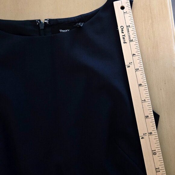 Theory Classic Black Mini Sleeveless Dress Size 4 - Picture 10 of 12